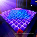 Gehärtetes Glas Portable Interaktive LED Dance Floor Licht 3D Unendlichkeit Tanzfläche